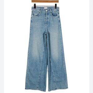 MOTHER High Waist Wide Leg Jeans Down Low Enchanter Sneak